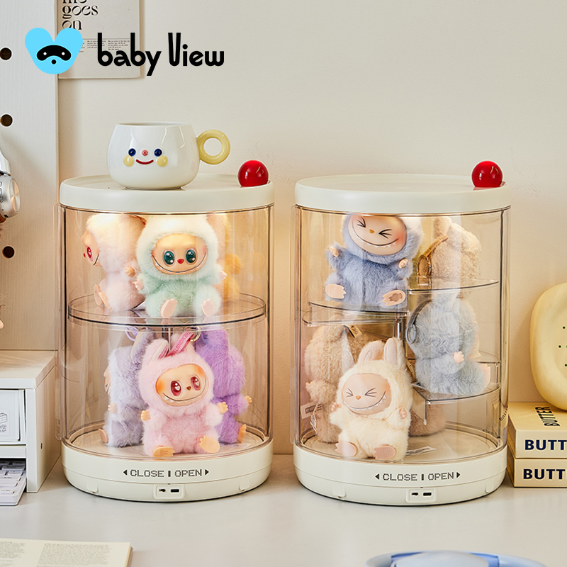 Babyview盲盒收纳盒泡泡玛特玩偶手办展示盒labubu拉布布展示柜