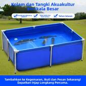 帆布鱼池养鱼水池防水布专用加厚带支架养殖简易水箱游泳池蓄水池