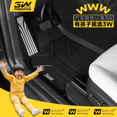 3W焕新版特斯拉TPE脚垫
