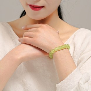 葡萄色绿玉髓水晶手链 女款日韩饰品时尚百搭手串小清新配饰小众