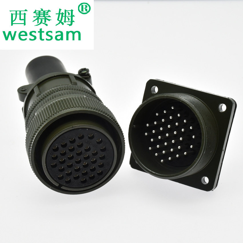 MS3106A28-15电缆高频铜合金圆形防潮/航天35芯焊接连接器接头
