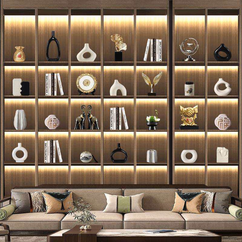 办公室摆件领导轻奢高级感茶室高端大气上档次办公桌装饰品摆设