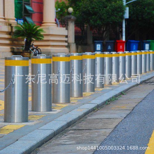 手动可拆卸防撞柱景区步行街成品304不锈钢移动路桩自动升降路障