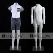 儿童模特12岁童模可拆卸模特玻璃钢白色全身隐形幽灵服装 模特道具