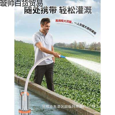 直流潜水泵12V24V48V60V72V高扬程大流量农用灌溉浇地抽水潜水泵