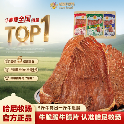 哈尼牧场牛脆脆风干牛肉脆片草原薄脆牛排脆25g