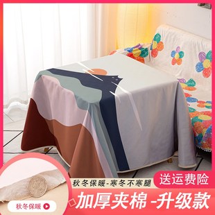 冬季 莫兰迪烤火e罩取暖桌罩正方形电炉罩烤火桌子桌布新款 加厚家