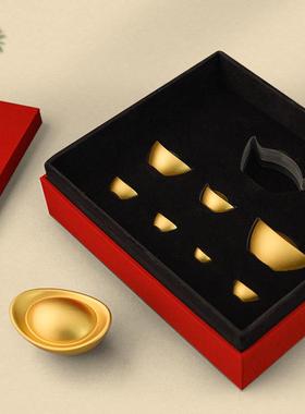 金元宝仿真招财客厅装饰摆件实心元宝沙真金家居装饰工艺礼品摆件