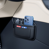 车载手机袋网兜置物袋储物收纳汽车车内车用手机放置袋收纳袋挂袋