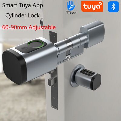 Tuya/TTLOCK APP Fingerprint Cylinder Electronic Smart Door L