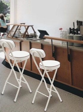 Comfort Portable Folding Stool 2-Pack, Padded Bar Stools fo