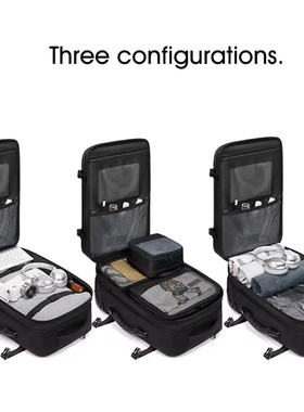 35L Anti-Theft Travel Business Commuting Trolley Backpack N