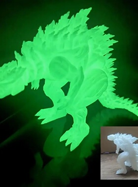 3D Printed Dragon Ornament Desktop Ornament 3D Big Mouth Di