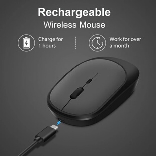 Wireless Mouse Rechargeable Mouse Gamer Dual Modes Bluetoot