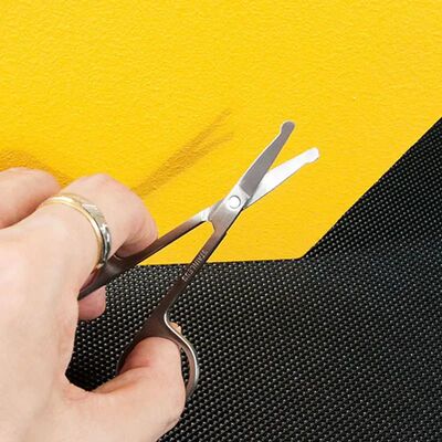 Stainless Steel Round Safety Scissors Eyebrow Makeup Scissor