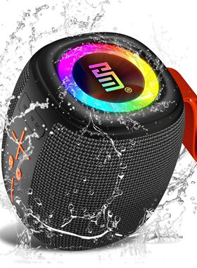 Portable Bluetooth Speaker with Lights, Powerful Crystal Cle