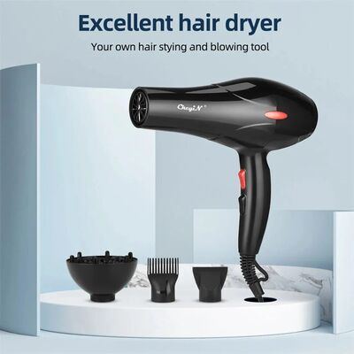 CkeyiN 1600W Hair Dryer Professional Negative Ion Blower Hom