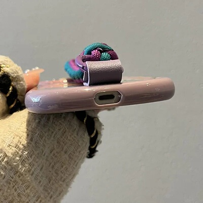 Wrist Chain Lanyard Phone Case For iPhone 16 15 14 13 11 12