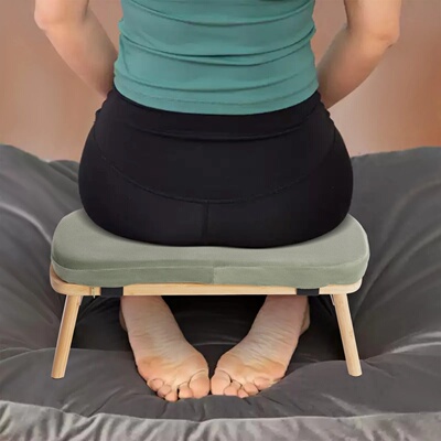Foldable Meditation Bench Kneeling Meditation Stool for Hom