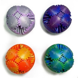 Gear Ball 3D Printed Fidget Toys Spin Ball or Cube Stress R