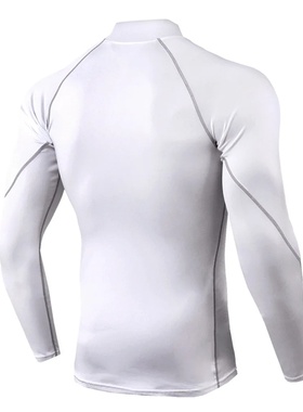 Men Sport T-shirt Quick Dry Bodybuilding Running Shirt Long