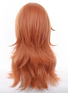 Angel Devil for Chainsaw Man Bangs Long Orange Brown Cospla