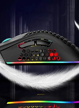 BM600 Rechargeable USB 2.4G Wireless RGB Light Honeycomb Ga