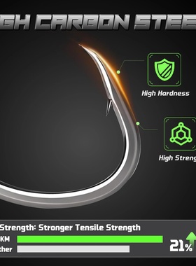 9KM Baitholder Fishing Hooks Sea Barbed Long Shank Beak Hoo