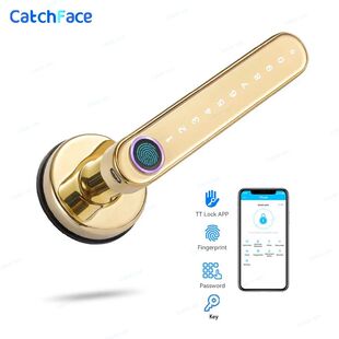 Bluetooth Biometric fingerprint lock Key Gold color TTlock A