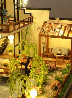 1pc,Diy Wooden Doll House,Assembly Model Kit,3d Puzzle, Bir