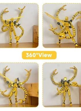 T13 Action Figure 3D Printed Multi-Jointed Movable Titan 13