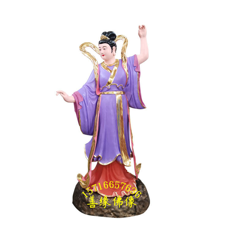 仙姑八仙包公阎王树脂木雕塑像