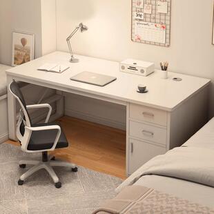 电脑桌台式家用书桌简易办公桌卧室学生学习写字桌子带抽屉工作台