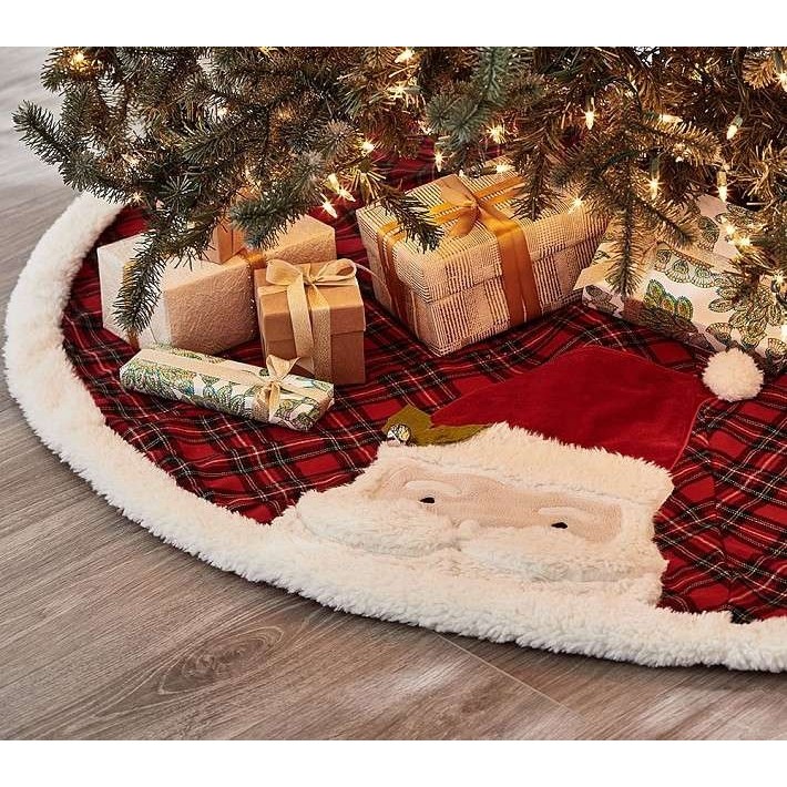 ?T9J5新增100cm小尺寸※「弗拉明哥」西班牙风情平绒圣诞树裙/地