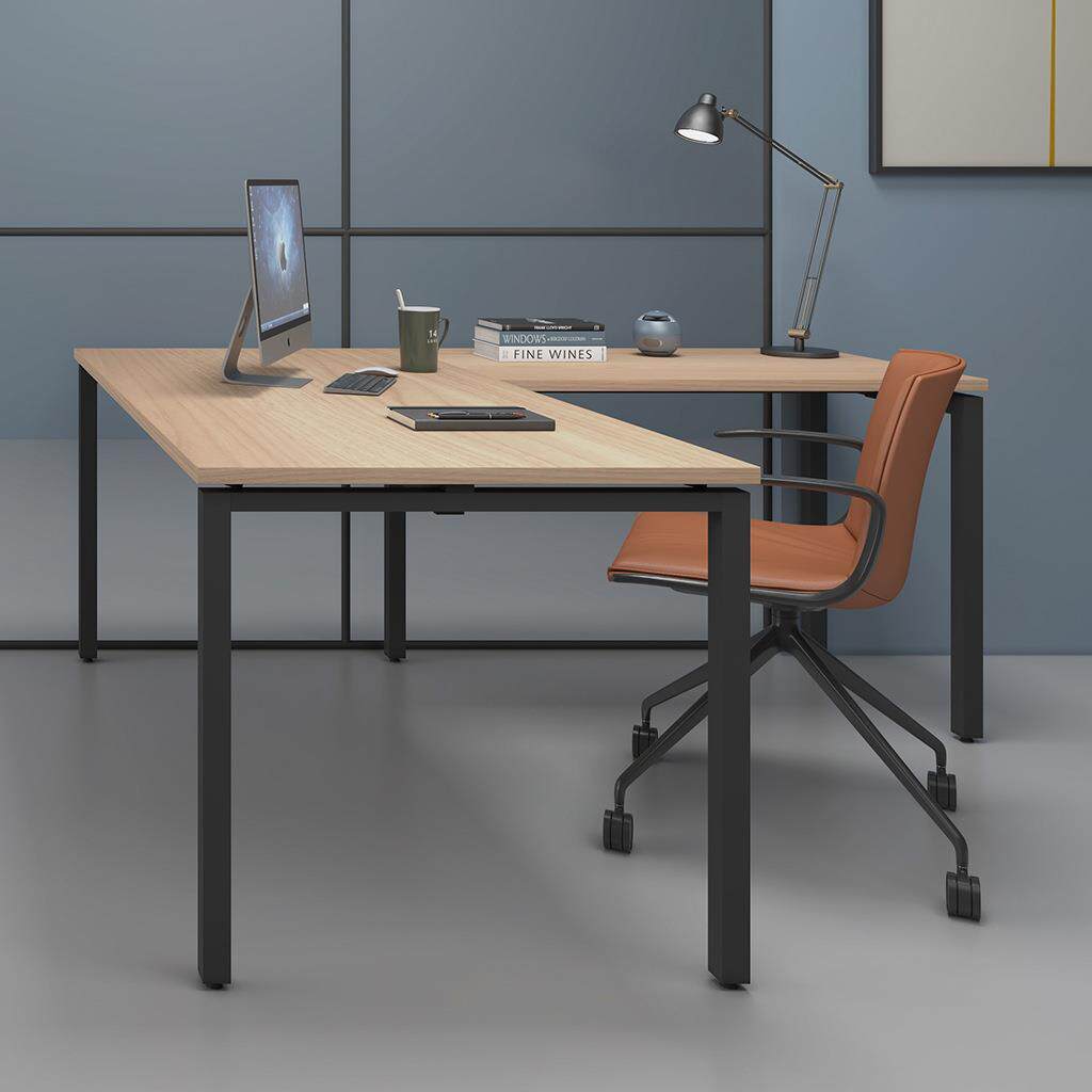 转角电脑桌台式电竞桌子家用L型书桌卧室学习简易钢脚简约办公桌