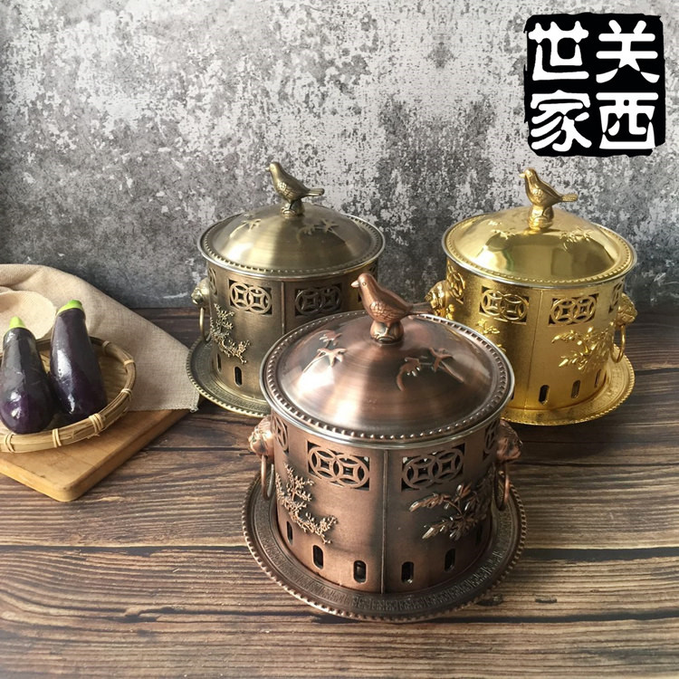 不锈钢酒精炉小火锅餐厅自助单人家用全套涮涮锅户外酒精锅便携