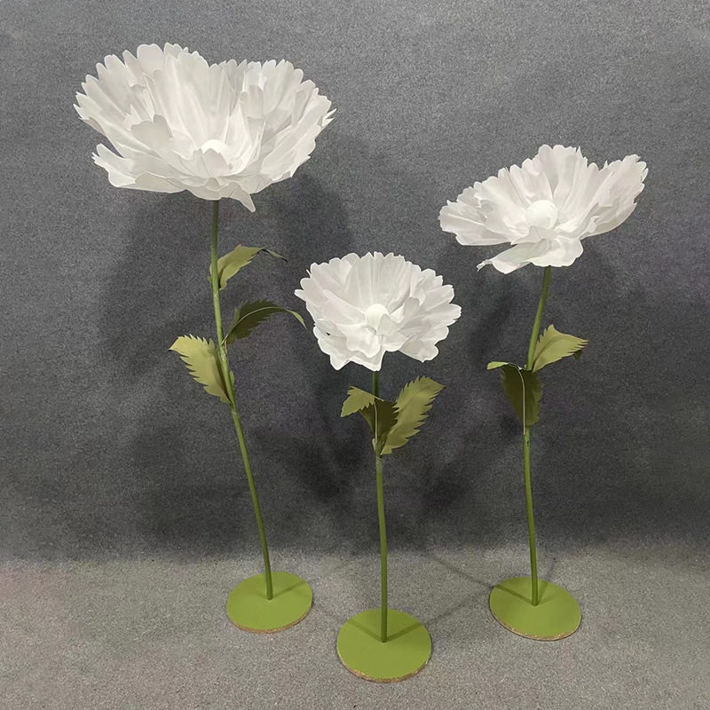 婚庆路引牡丹泡沫花成品