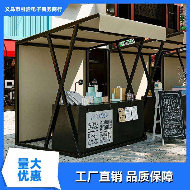 网红集市活动摆摊架商场促销花车展示架户外广场夜市移动小吃棚架