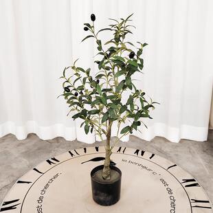 艺卉仿真绿植橄榄树大型拆装植物盆栽仿真树爆款网红民宿装饰摆件