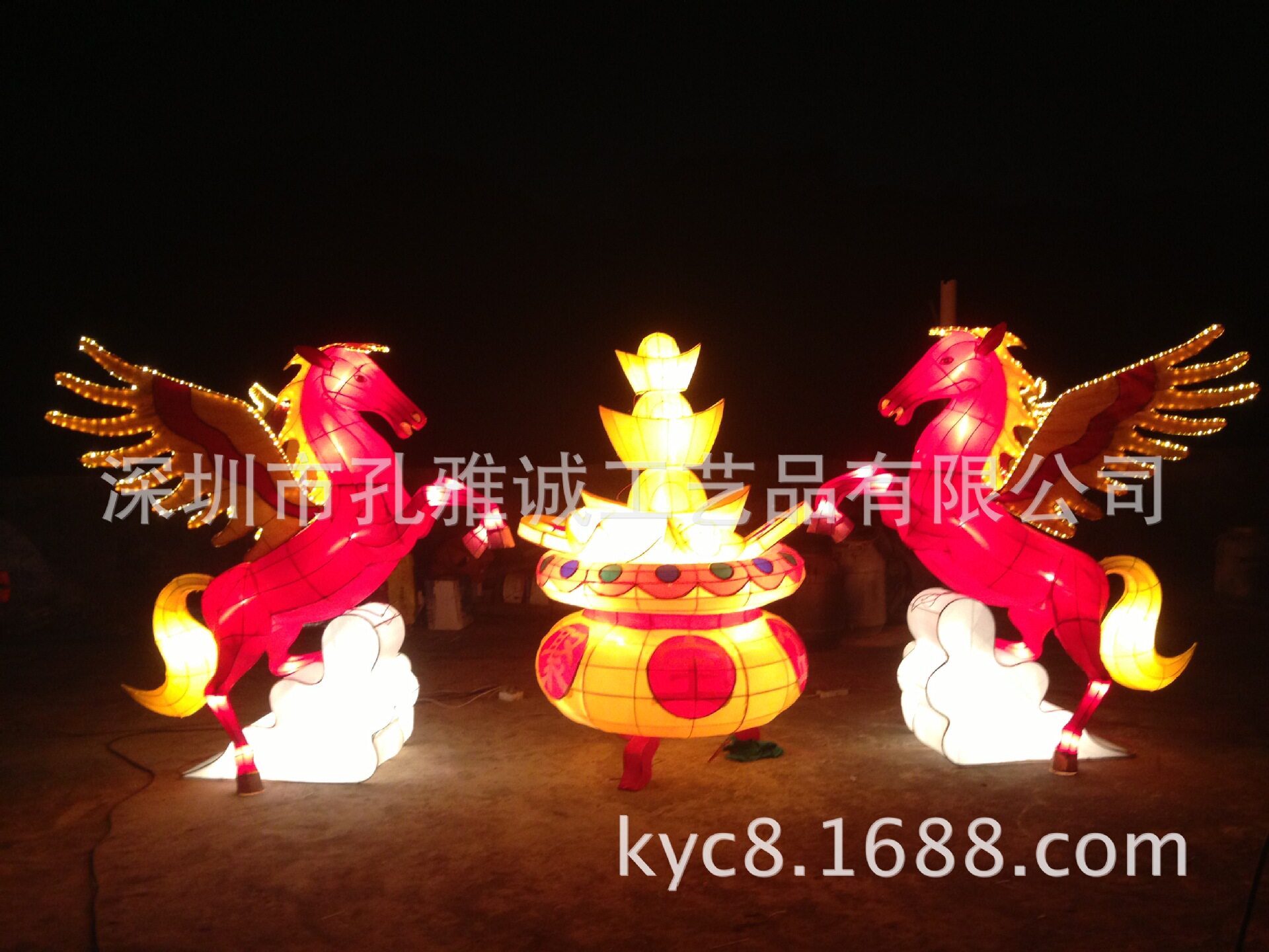 马年花灯 春节元宵大型花灯 十二生肖灯座 大型商场广场春节装饰