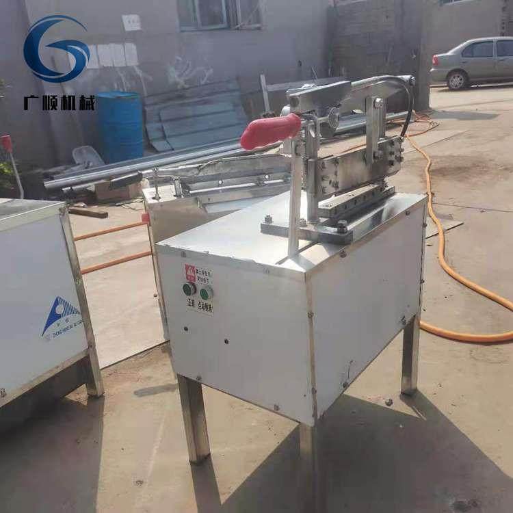 电助力手动切骨机不锈钢助力切骨机排骨切块设备