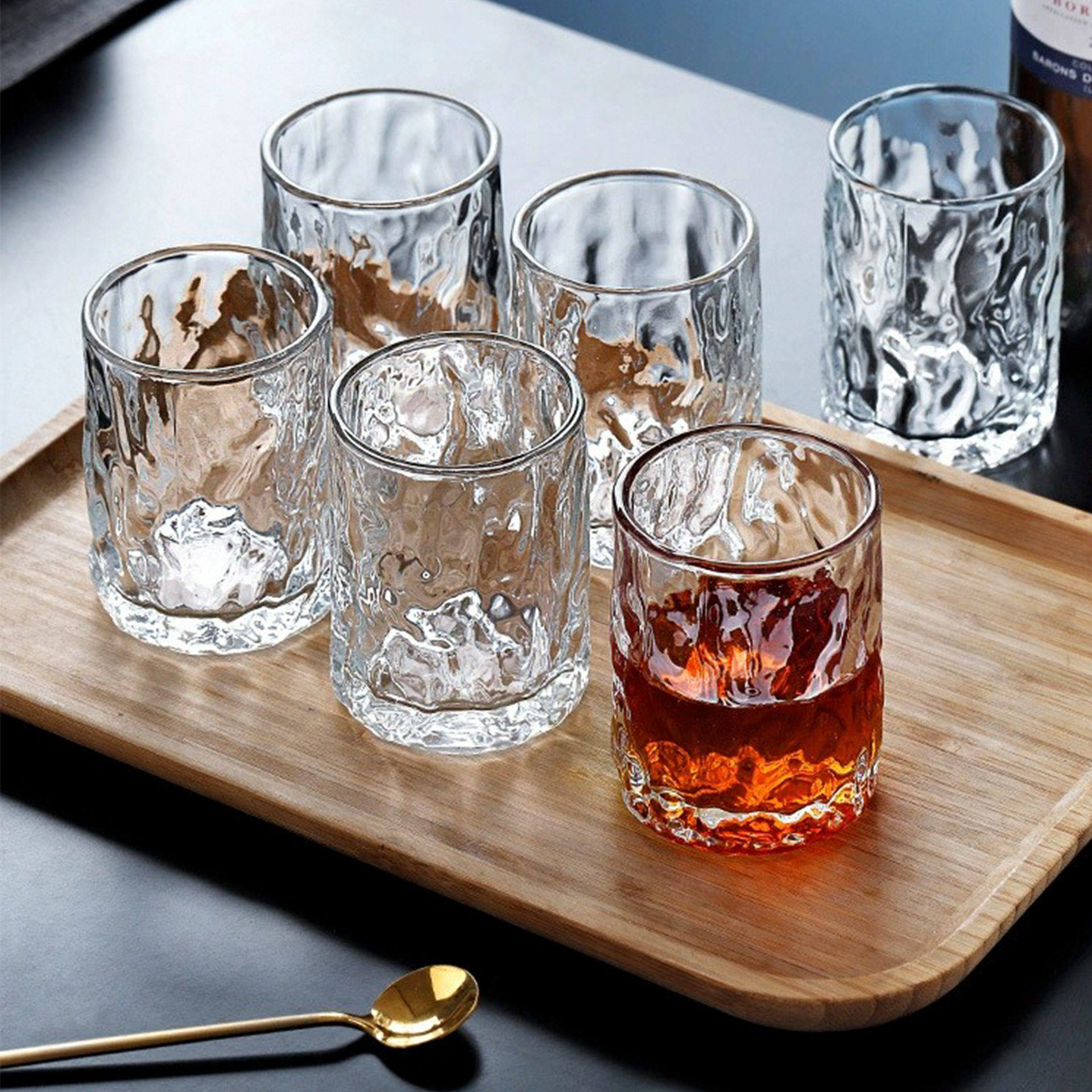 冰川纹玻璃咖啡杯家用颜值杯子水杯轻奢茶杯客厅喝水威士忌酒杯,餐饮具,异形/个性酒杯,淘宝优惠券,粉丝福利购,淘宝优惠卷