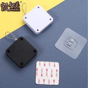 家用免打孔拉绳闭门器卧室门推拉门自动回位简易静音入户门关门器