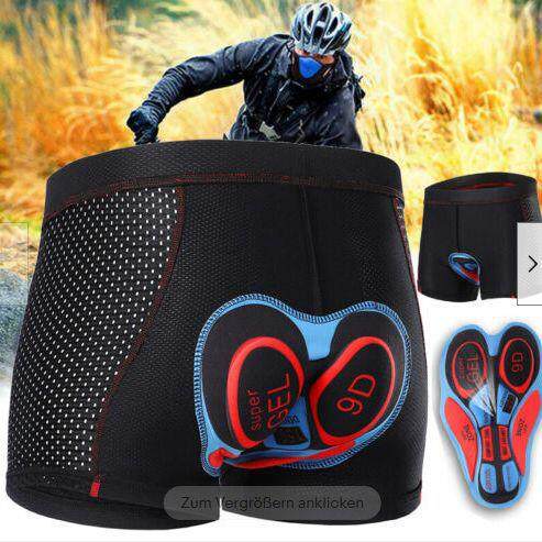 跨境现货自行车骑行内裤透气速干加厚硅胶坐垫裤男骑行服外贸