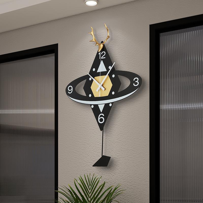 钟表挂钟客厅家用时尚创意高级感石英钟极简网红新款北欧挂墙时钟