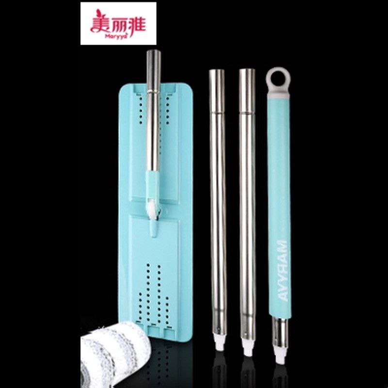 美丽雅免手刮刮乐洗刷刷大号一刷净平板拖把带桶配件拖布替换布头图片