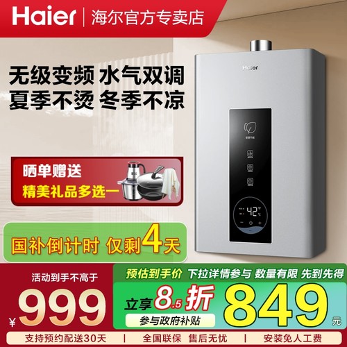 海尔水气双调燃气热水器