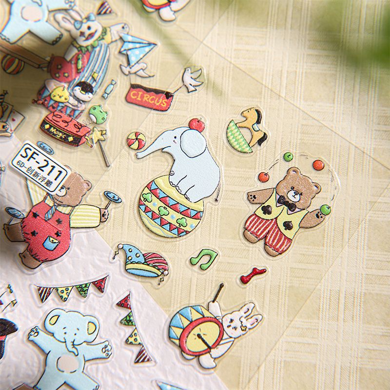 爆款现货马戏团萌熊diy平板装饰