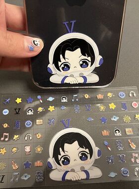 小红书新款张杰演唱会美甲贴纸3d浮雕立体小众diy指甲贴图案背胶