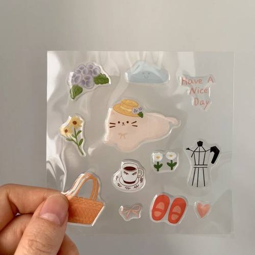 小红书同款ins风果冻贴纸